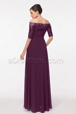 eggplant mother of the bride dresses plus size