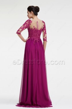 Magenta Maid of Honor Dresses