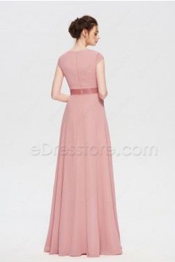 dusty rose mother of bride dress