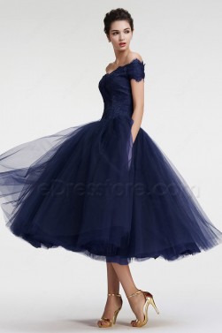 evening dresses tea length