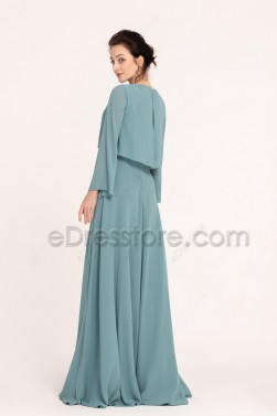modest bridesmaid gowns