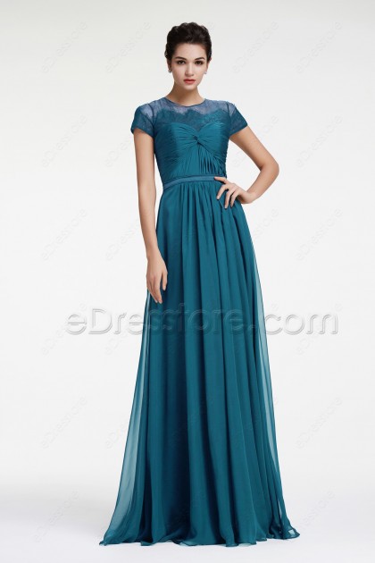 teal maid of honor dresses