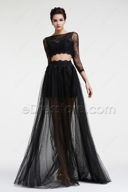 black lace 2 piece