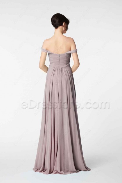 grey pink gown