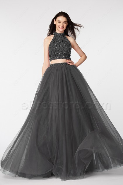 charcoal grey formal dresses
