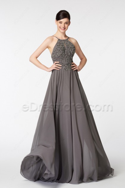 charcoal grey formal dresses