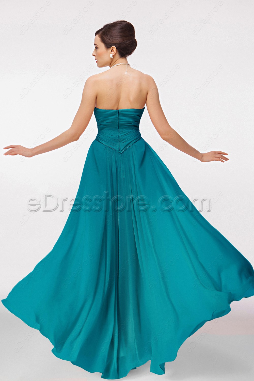 Long Jade Green Bridesmaid Dresses