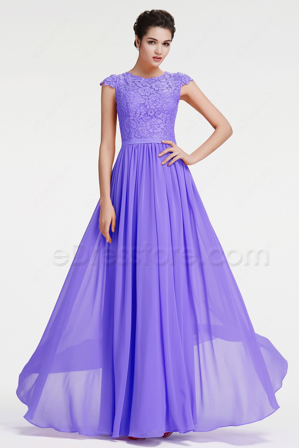 modest evening gowns plus size