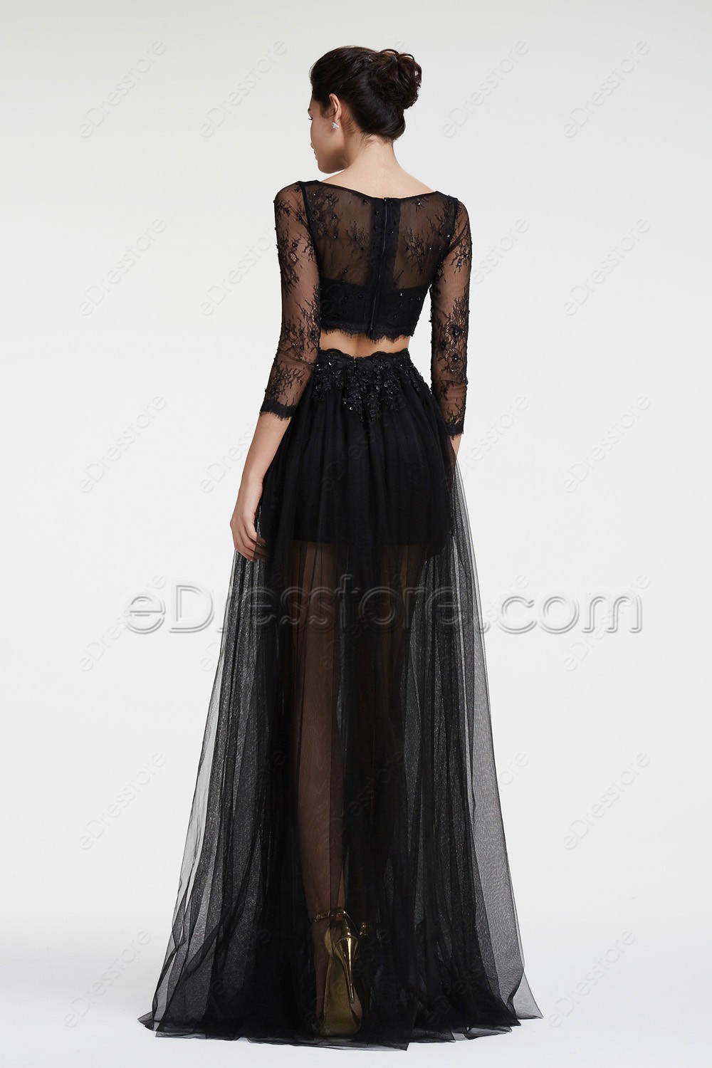 black lace 2 piece