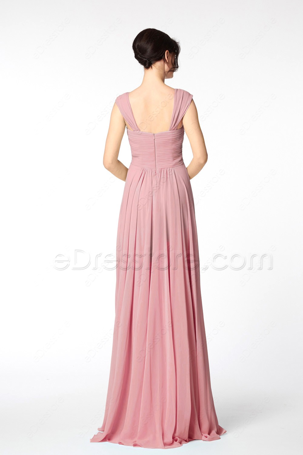 Pencil Eraser Pink Mother of the Groom Dresses Long