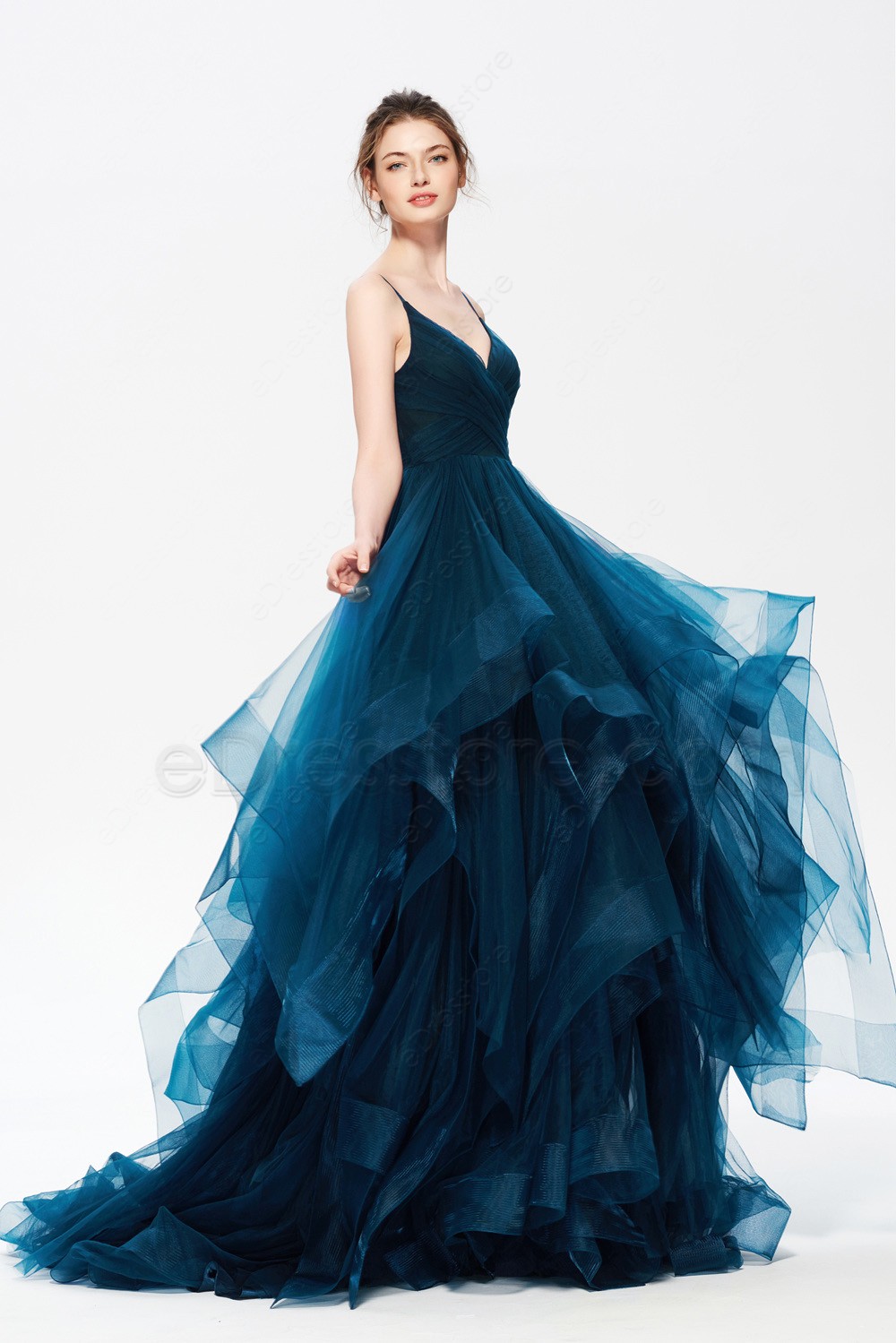 colored evening gowns